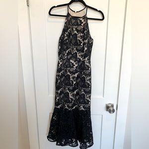 Keepsake the Label - Navy Lace Midi Dress XS BNWT